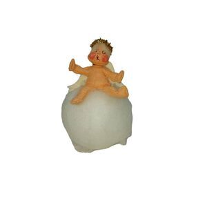 Vtg Annalee Snowball Angel Christmas Ornament Mobilitee Doll Meredith NH 1981